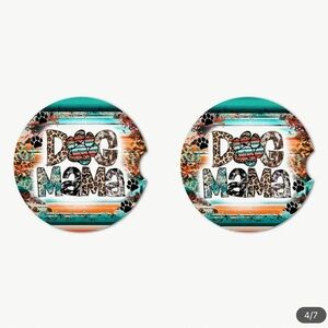 Dog Mama Car Coasters